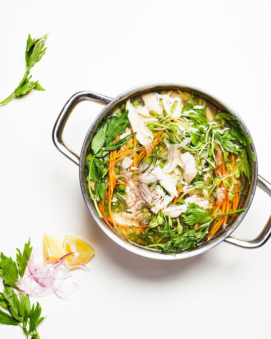 Frühlings-Hühnersuppe