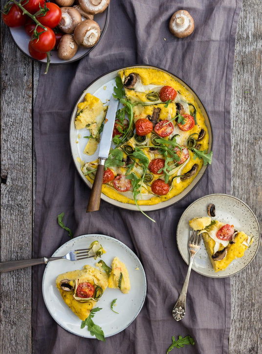 Gebackene Polenta mit Gemüse