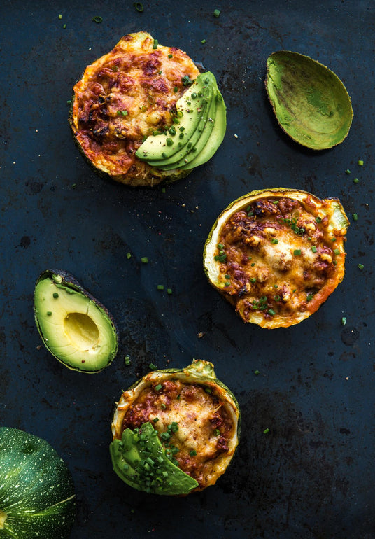 Überbackene Zucchini mit Rindfleisch